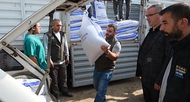 Aydın Büyükşehir Belediyesin'den selden etkilenen üreticiye yem desteği