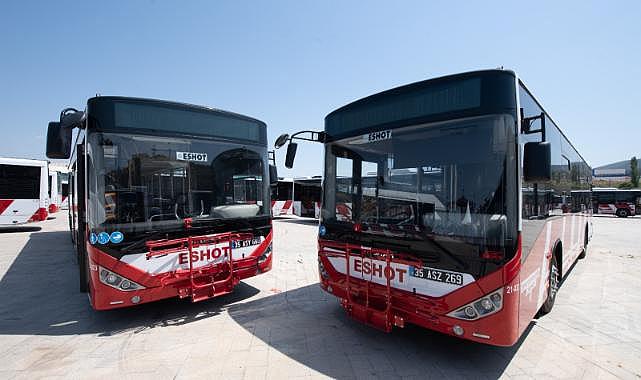 Bayraklı TOKİ bölgesine 4 hatta toplam 21 otobüs hizmet veriyor
