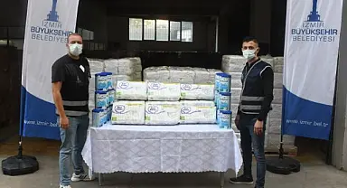 Büyükşehir bez ve mama desteğinde 100 bini aştı