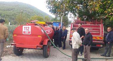 Büyükşehir Milas Korucuk’a Yangın Tankeri Teslim Etti