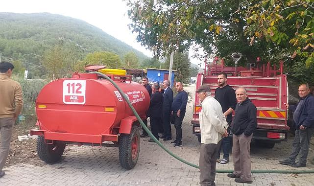 Büyükşehir Milas Korucuk’a Yangın Tankeri Teslim Etti