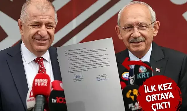 Ümit Özdağ, Kılıçdaroğlu ile imzaladığı protokolü yayınladı