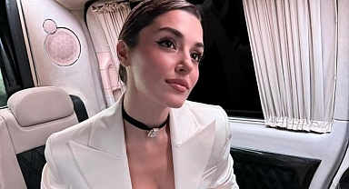 Hande Erçel'in VIP minibüs pozlarına beğeni yağdı