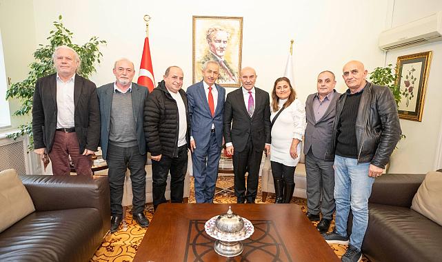 Başkan Soyer’e destek ziyaretleri