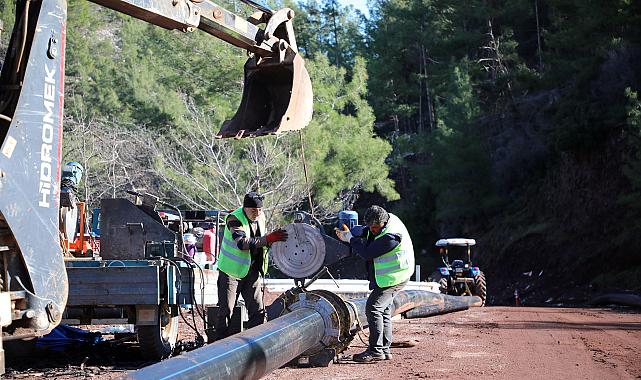 Bozburun İçme Suyu Hattının 6 Bin Metresi Tamamlandı