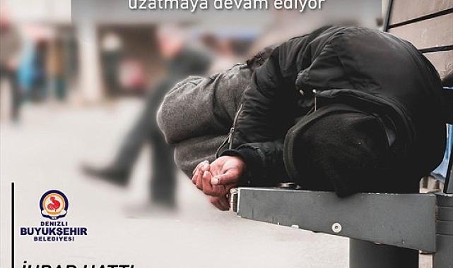Büyükşehir evsizlere yardım elini uzatmaya devam ediyor