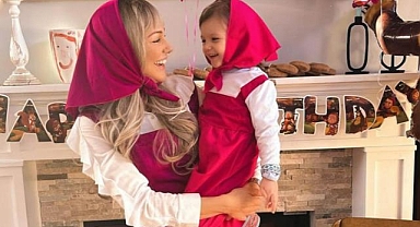 Meryem Uzerli'den küçük kızına doğum günü partisi