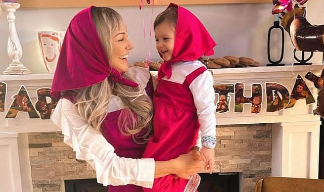 Meryem Uzerli'den küçük kızına doğum günü partisi