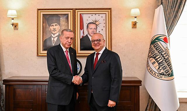 Başkan Ergün, Cumhurbaşkanı Erdoğan’a Dev Projeleri Aktardı