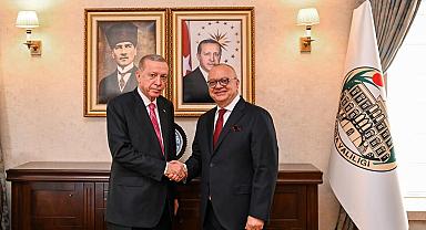 Başkan Ergün, Cumhurbaşkanı Erdoğan’a Dev Projeleri Aktardı