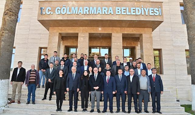 Başkan Ergün Gölmarmara Belediyesi’ni Ziyaret Etti