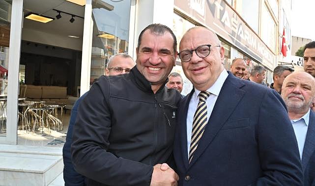 Başkan Ergün ve Cıllı, Esnaf ve Vatandaşların Sevgisiyle Isındı