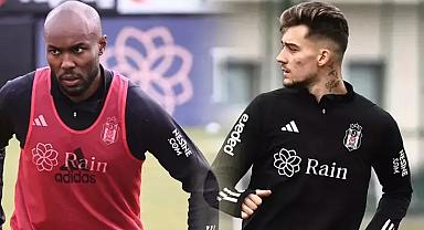 Beşiktaş'ın iki yeni transferi Ernest Muçi ve Al-Musrati ilk idmanına çıktı