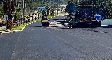 Bodrum’da Sıcak Asfalt Çalışmaları Devam Ediyor