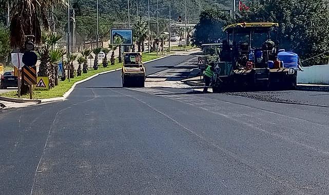 Bodrum’da Sıcak Asfalt Çalışmaları Devam Ediyor