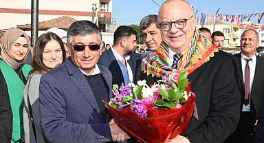 Cumhur'un Adayı Başkan Ergün’e Gölmarmara'da Coşkulu Karşılama