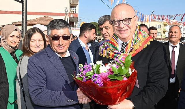 Cumhur&#039;un Adayı Başkan Ergün’e Gölmarmara&#039;da Coşkulu Karşılama