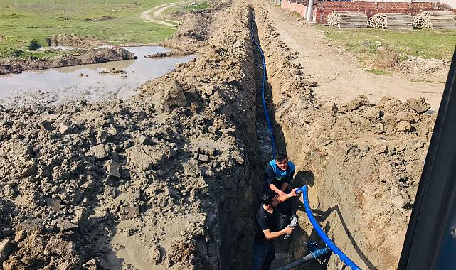 Elderek Mahallesine İçme Suyu Hattı Döşendi