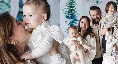 Hazal Kaya kızının yüzünü gösterdi... Leyla Süreyya 1 yaşında