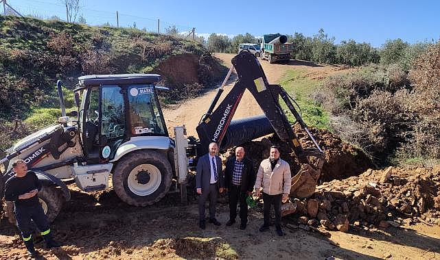 İğdecik ve Derbent’te Yağmur Sularına Koruge Boru İle Önlem