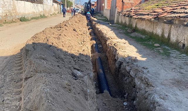 Kargın Mahallesinde Yağmur Suyu Hattı Çalışması Yapıldı