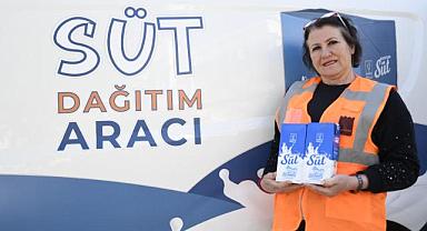 Kuşadası Belediyesi’nden çocuklara ayda 10 bin 712 litre süt desteği