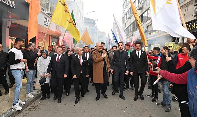 Salihli Ülkü Ocaklarından Başkan Ergün&#039;e Coşkulu Karşılama