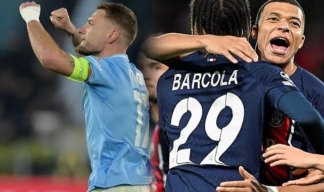 Şampiyonlar Ligi&#039;nde bu gecenin şanslıları ev sahibi ekipler oldu! PSG ve Lazio sahadan galibiyetle ayrıldı...