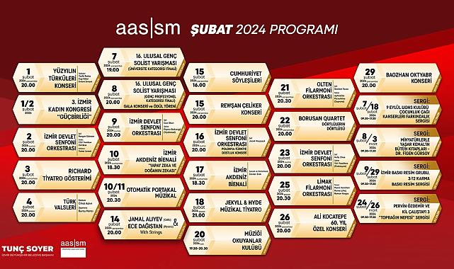 Şubat'ta AASSM yine çok canlı