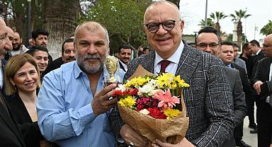 Turgutlu’da Başkan Ergün’e coşkulu karşılama