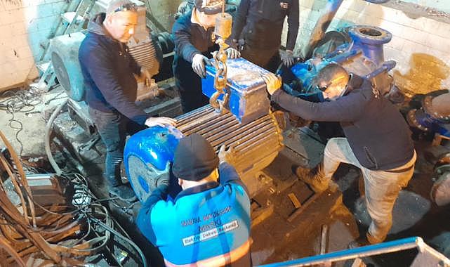 Turgutlu Yarıntı İçme Suyu Terfi Merkezinde Bakım Çalışması
