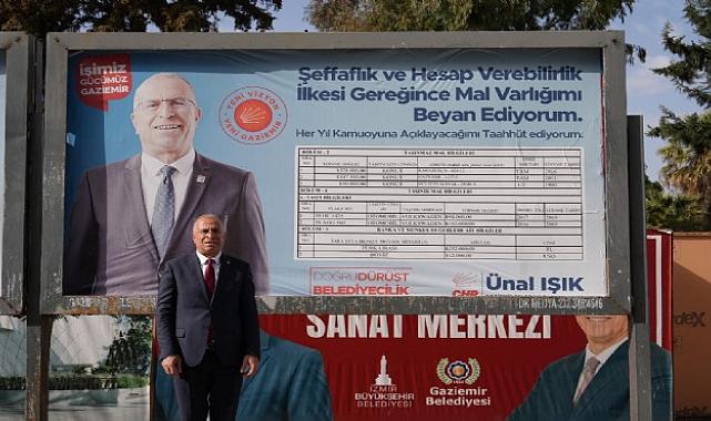 CHP Gaziemir Adayı Işık'tan şeffaflık sözü... Mal varlığını meydanlara astı