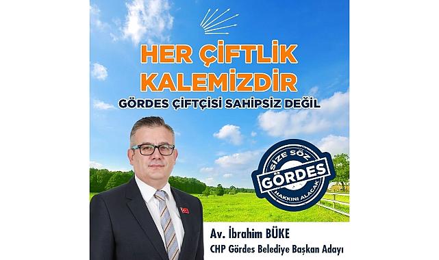 CHP Gördes Belediye Başkan Adayı İbrahim Büke'den Tarıma Dev Destek