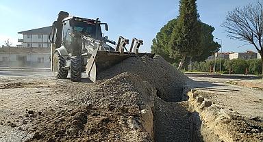 Efendi Mahallesinde Yağmur Suyu Hattı Çalışması Yapıldı