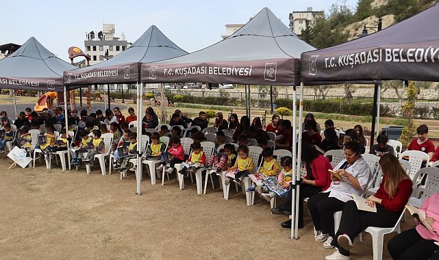 KUŞADASI BELEDİYESİ ÇOCUKLARA OKUMA ALIŞKANLIĞI KAZANDIRIYOR