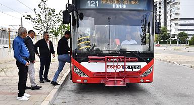 Başkan Tugay’a “otobüs hattı” teşekkürü