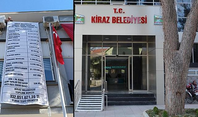 Belediye değişti, pankart sallandı... Kiraz'da borç, bütçeyi katladı!