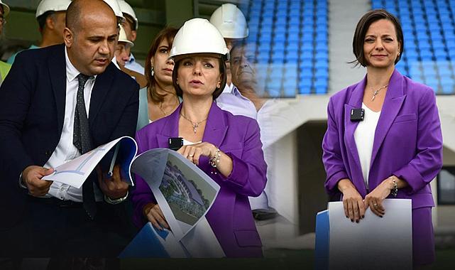 Başkan Kınay çalışmaları yerinde inceledi... Bölgenin en büyük spor tesisi olacak