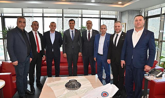BAŞKAN ZEYREK, SENDİKA TEMSİLCİLERİNİ AĞIRLADI