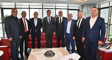 BAŞKAN ZEYREK, SENDİKA TEMSİLCİLERİNİ AĞIRLADI