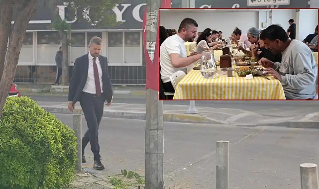 Buca Belediye Başkanı, İşe yürüyerek gidiyor ; yemeğini personelle yiyor.