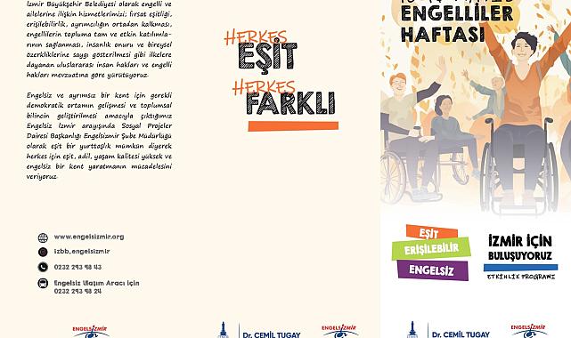 Büyükşehir’in Engelliler Haftası etkinlik programı belli oldu  Engelsiz İzmir için buluşuyoruz