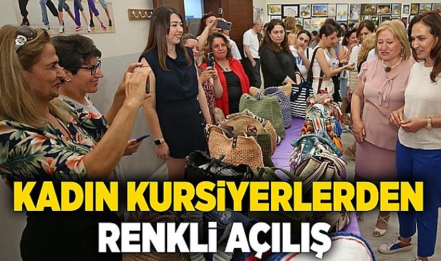 Karşıyakalı kadın kursiyerlerden renkli açılış