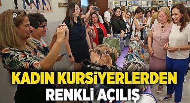 Karşıyakalı kadın kursiyerlerden renkli açılış