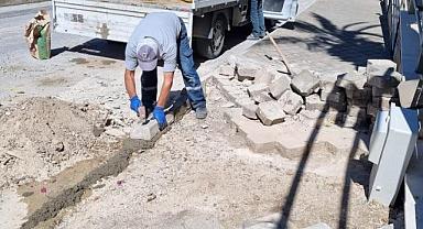 KUŞADASI BELEDİYESİ YOL YAPIM ÇALIŞMALARINA DEVAM EDİYOR