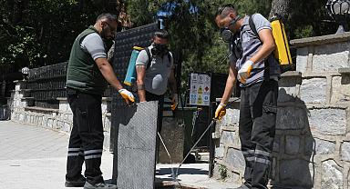 KUŞADASI’NDA SİVRİSİNEK VE HAŞERELERE KARŞI MÜCADELE SÜRÜYOR