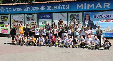 ÖĞRENCİLER İÇİN DERS ZİLİ AYDIN BÜYÜKŞEHİR BELEDİYESİ’NİN FİDANLIĞINDA ÇALDI