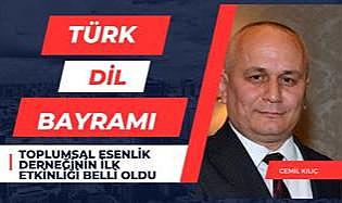 Toplumsal Esenlik Derneği Başkanı Cemil Kılıç: İlk etkinliğimiz 12 Mayıs’ta dil bayramımızı kutlamak.