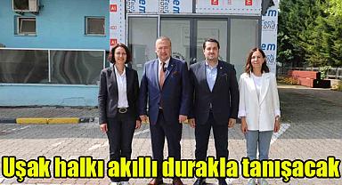 Uşak halkı akıllı durakla tanışacak