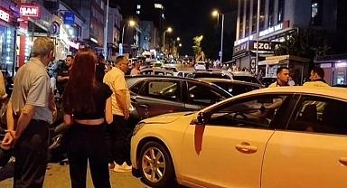 Alkollü sürücü düğün konvoyuna çarptı!